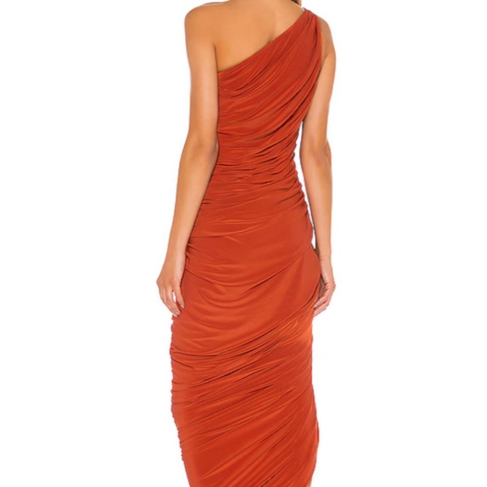 Norma Kamali Orange One Shoulder Dress - Picture 4 of 5